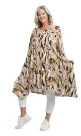 AKH oversized viscose A-lijn tuniek  apart stretch 