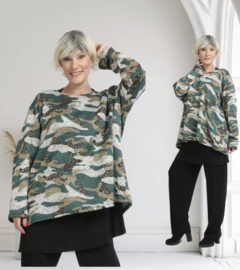 AKH oversized mix viscose termo jersey tuniek apart stretch
