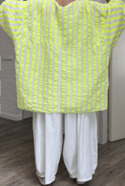 ITALIA MODA oversized katoen mousseline tuniek/top