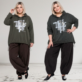 ITALIA oversized katoen top stretch