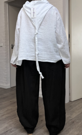 Moonshine linnen A-lijn blazer met capuchon  apart/in meerdere kleuren