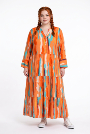 ITALIA MODA viscose A-lijn BOHO jurk / meerdere kleuren