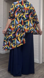 AKH  viscose A-lijn tuniek/top stretch