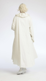 AKH viscose A-lijn zomer jas apart /stretch /wit/zwart/stretch