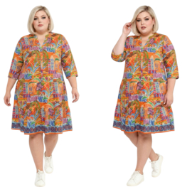 One Summer katoen A-lijn jurk