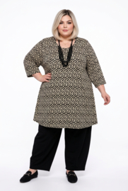 Naveed oversized viscose mix A-lijn tuniek stretch