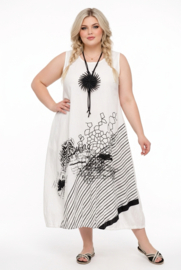 Zedd Plus viscose A-lijn jurk