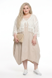 ITALIA MODA  oversized katoen BOHO korte vest  stretch/in meerdere kleuren