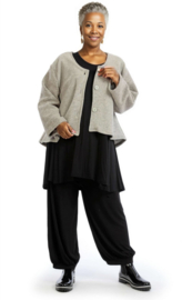 AKH oversized A-lijn blazer/vest apart stretch