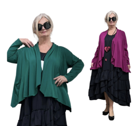 ITALIA  oversized katoen jersey tricot vest/blazer  stretch/in meerdere kleuren