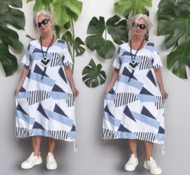 KEKOO design viscose ballon jurk/ stretch