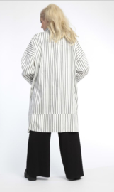 AKH viscose zomer jas apart /stretch /wit/zwart/stretch