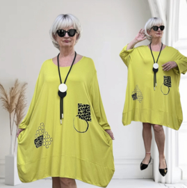 Zedd Plus viscose A-lijn tuniek/jurk  stretch