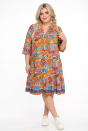 One Summer katoen A-lijn jurk