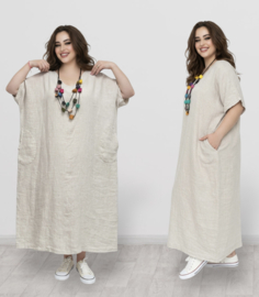Mercy oversized linnen jurk/in meerdere kleuren