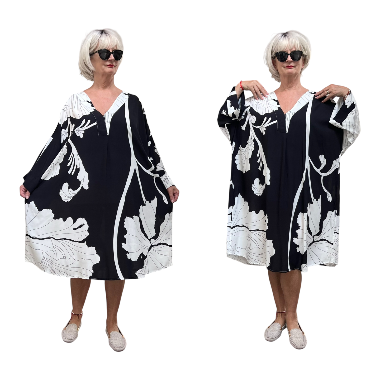 Vincenzo Allocca oversized viscose jurk/tuniek