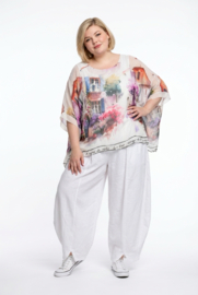 ITALIA oversized zomer top/blouse gevoerd /in meerdere kleuren