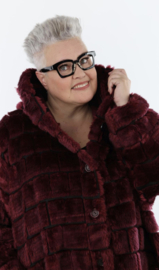 AKH oversized ballon winterjas van knuffelige pluche kwaliteit