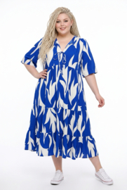 Vincenzo Allocca oversized viscose  BOHO A-lijn jurk apart