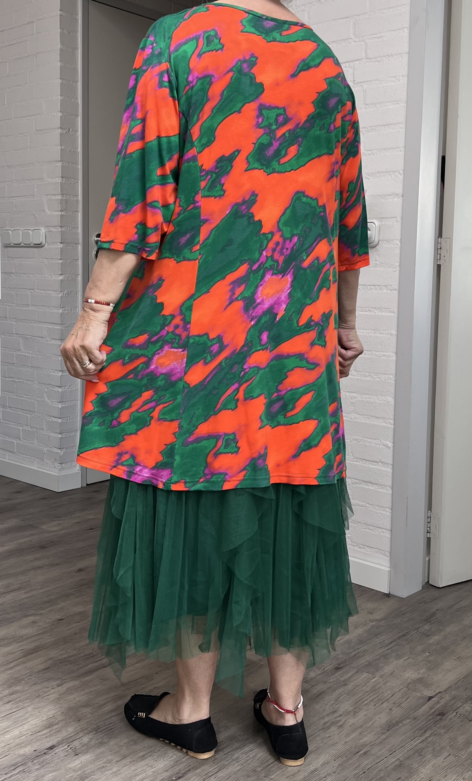 Ophilia viscose A-lijn tuniek  stretch