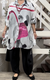 Zedd Plus viscose oversized top/tuniek/hemd/in meerdere kleuren