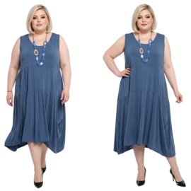 Moonshine katoen A-lijn jurk stretch