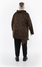 AKH winter viscose mix oversized top/tuniek met col apart stretch