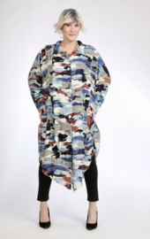 AKH oversized viscose A-lijn blouse/tuniek apart / in meerdere kleuren