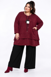 ITALIA  oversized viscose winter jersey mix tuniek apart/stretch /in meerdere kleuren