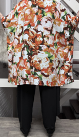 Martha oversized viscose poncho/tuniek/wrap apart   (extra groot)