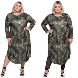 SASHA LOLA oversized viscose ballon jurk /stretch