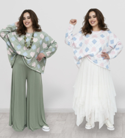 Mercy ITALIA  oversized  katoen top  apart/in meerdere kleuren