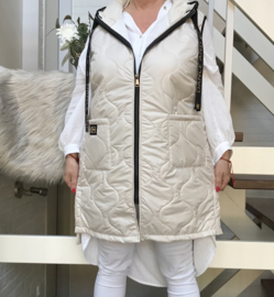 ITALIA A-lijn vest/gilet met capuchon 