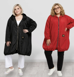 SERANO oversized  tussenjas  waterbestendig met ritssluiting en capuchon /in meerdere kleuren