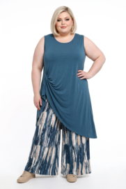 ITALY Mode jersey viscose  wijde broek apart /zeer rekbaar