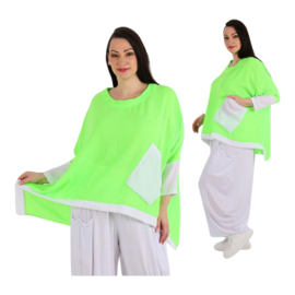 AKH viscose linnen look oversized A-lijn top