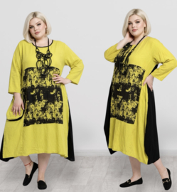 Zedd Plus viscose  A-lijn jurk