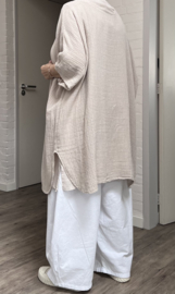 ITALIA MODA  linnen/katoen set  A-lijn blazer + tuniek/in meerdere kleuren