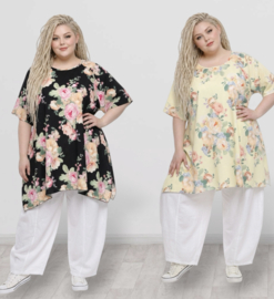 ITALIA MODA viscose A-lijn tuniek /meerdere kleuren