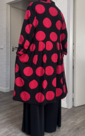 New Jersey  viscose A-lijn vest/blazer met zakken stretch