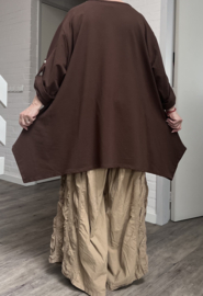 ITALIA MODA oversized katoen A-lijn tuniek stretch/in meerdere kleuren