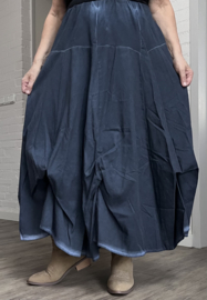 LUUKAA de modieuze kleuring oversized katoen rok met verstelbare plooien/in meerdere kleuren