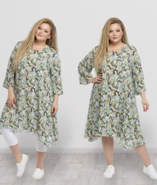 AKH oversized viscose A-lijn tuniek apart