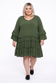 ITALIA Moda oversized viscose A-lijn jurk/tuniek stretch /in meerdere kleuren
