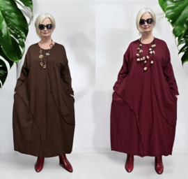 ITALIA  katoen wijde jurk apart/in meerdere kleuren