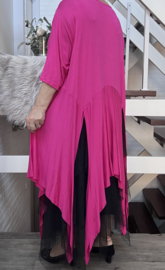 Moonshine viscose tricot A-lijn tuniek stretch apart/in meerdere kleuren
