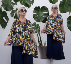 AKH  viscose A-lijn tuniek/top stretch