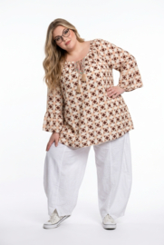 ITALIA oversized viscose blouse/top
