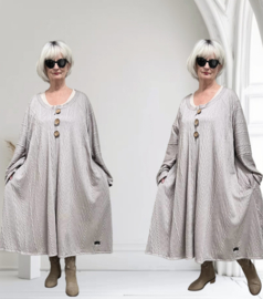 Melania oversized A-lijn gebreide jersey blazer/vest/stretch