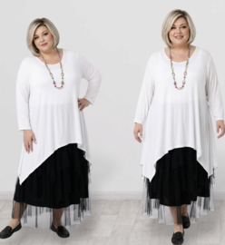 Moonshine oversized viscose A-lijn tuniek stretch